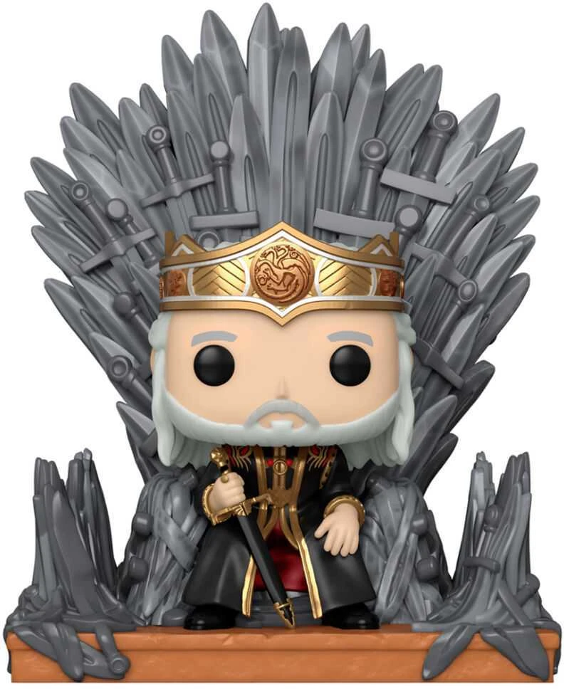 FUNKO POP! Vinilinė figūrėlė: House of the Dragon - Viserys on the Iron Throne, 9 cm