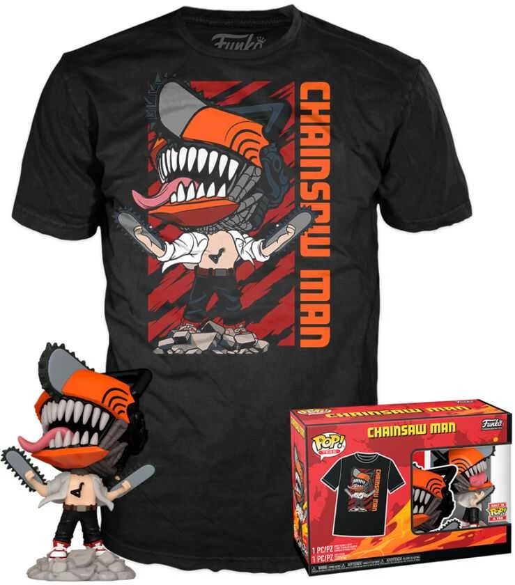 Funko Set figure POP & Tee grandininis pjūklas Man Leaping