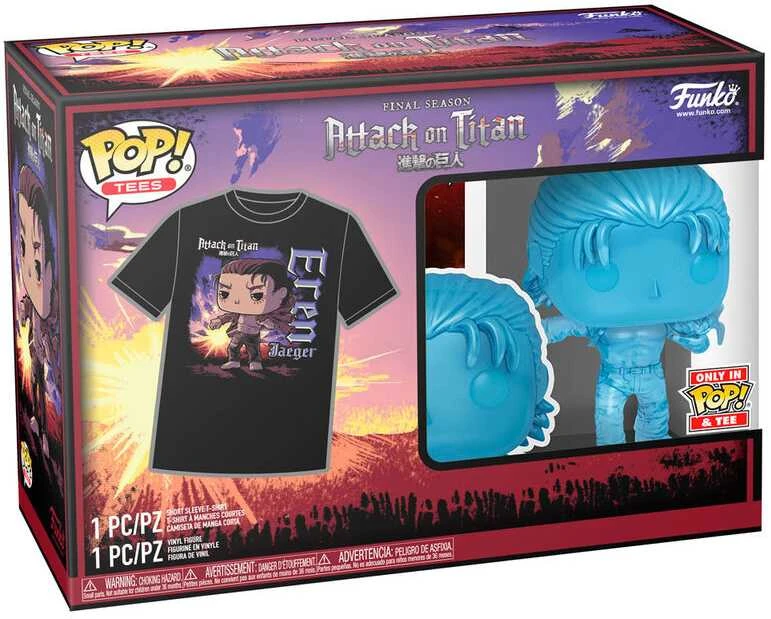 Funko Set figure POP & Tee Attack on Titan Eren Exclusive