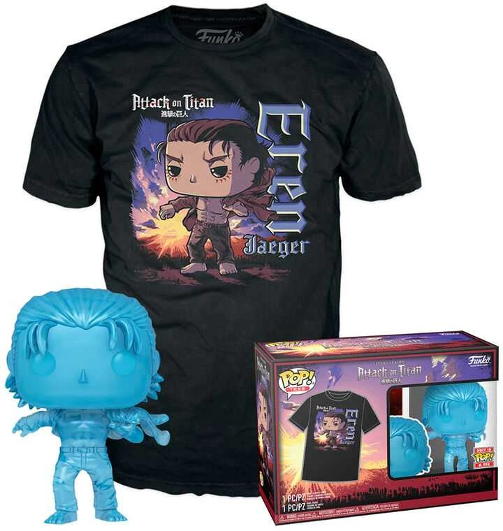 Funko Set figure POP & Tee Attack on Titan Eren Exclusive