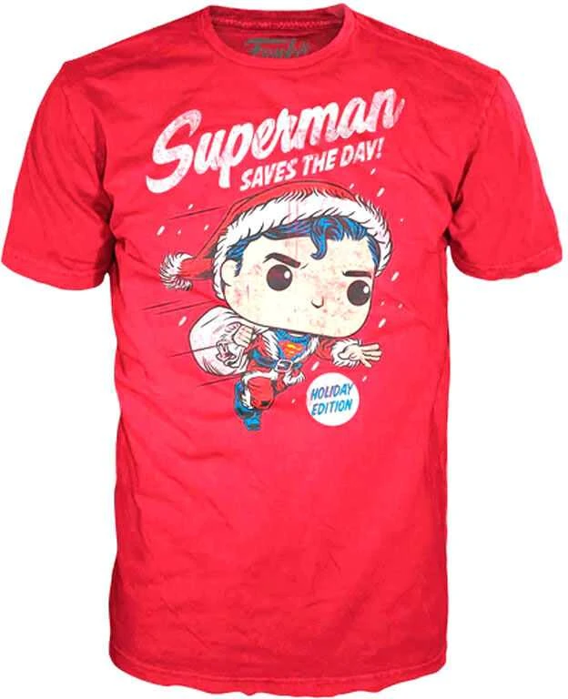 Funko Set figure POP & Tee Back DC Comics Superman Exclusive Flocked