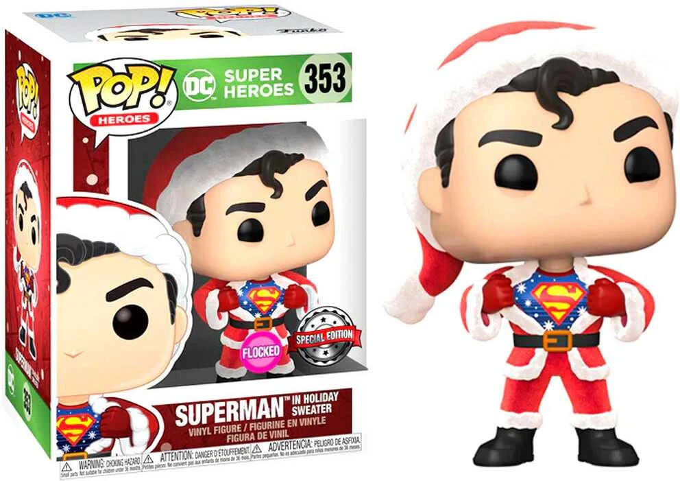 Funko Set figure POP & Tee Back DC Comics Superman Exclusive Flocked