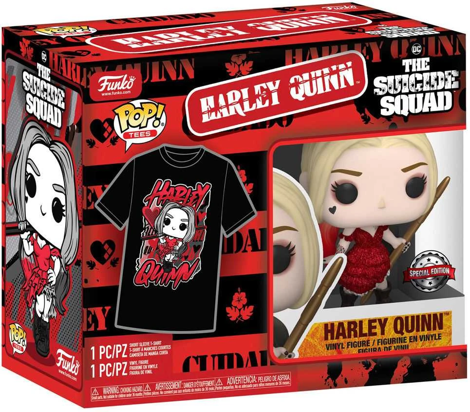 Funko Set figure POP & Tee DC Comics Escuadron Suicida Harley Quinn