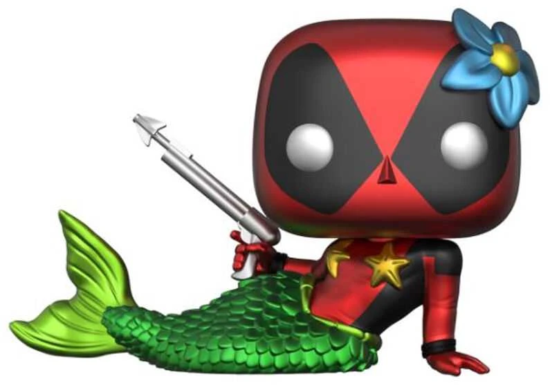Funko Set figure POP & Tee Marvel Deadpool Mermaid Exclusive