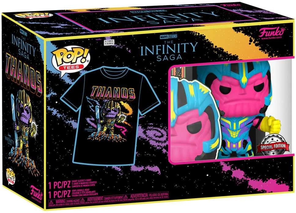 Funko Set figure POP & Tee Marvel Infinity Saga Thanos Exclusive