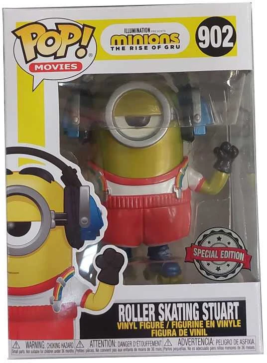Funko Set figure POP & Tee Minions Roller Skating Stuart Metallic Exclusive