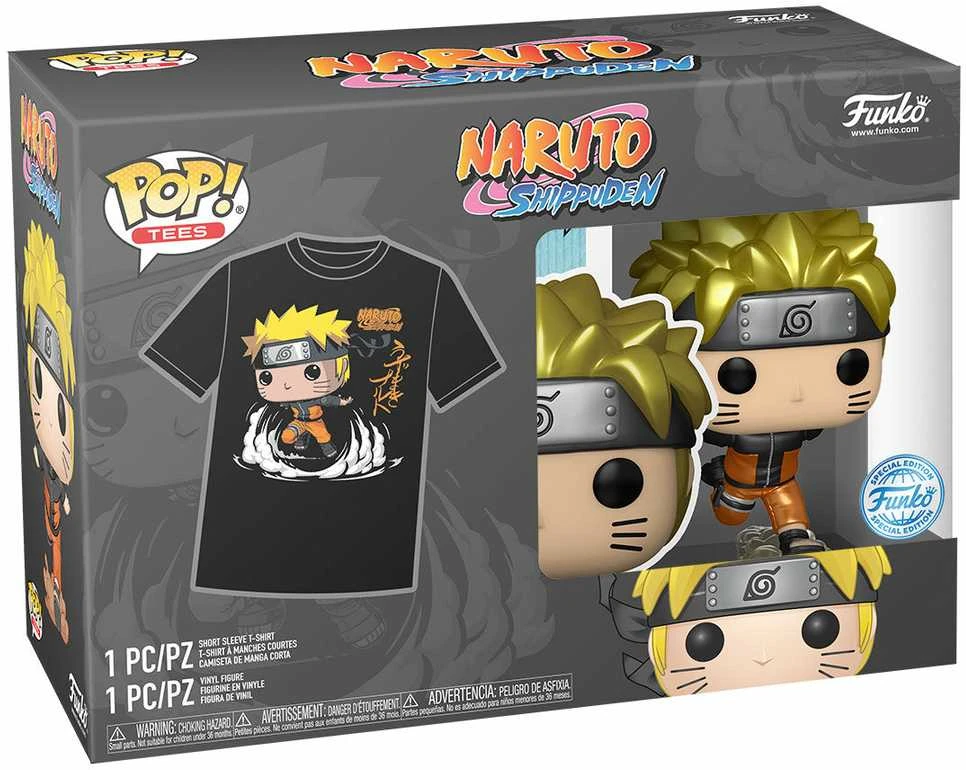 Funko Set figure POP & Tee Naruto Shippuden Exclusive