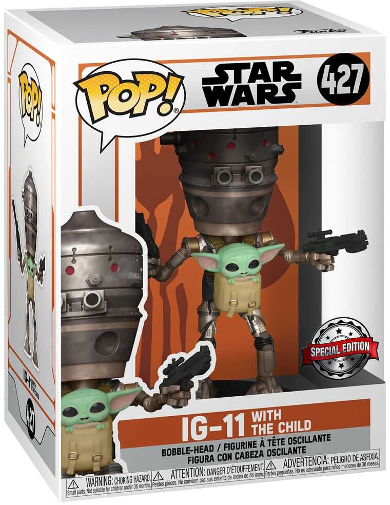 Funko Set figure POP & Tee Star Wars IG-11 With the Child Exclusive M
