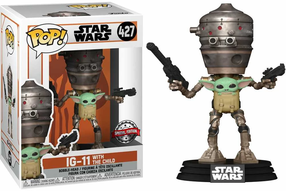 Funko Set figure POP & Tee Star Wars IG-11 With the Child Exclusive M