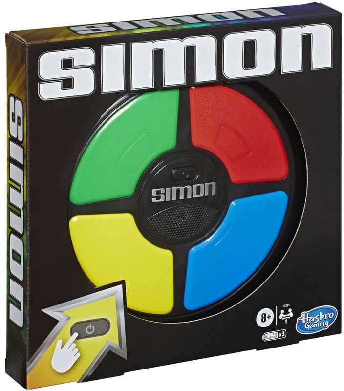 Hasbro Simon Classique – Elektroninis atminties stalo žaidimas – prancūziška versija
