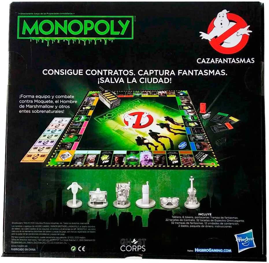 Hasbro Ghostbusters Spanish Monopoly game