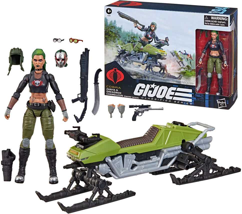 Hasbro G.I. Joe Classified Series Cobra Zanya and Dreadnok Chameleon figure 15cm