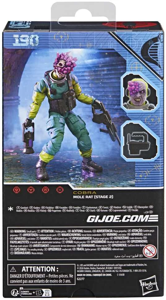Hasbro G.I. Joe Classified Series Cobra Mole Rat Stage 2 figure 15cm
