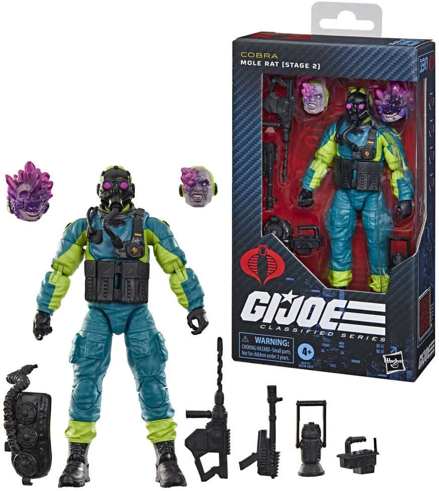 Hasbro G.I. Joe Classified Series Cobra Mole Rat Stage 2 figure 15cm