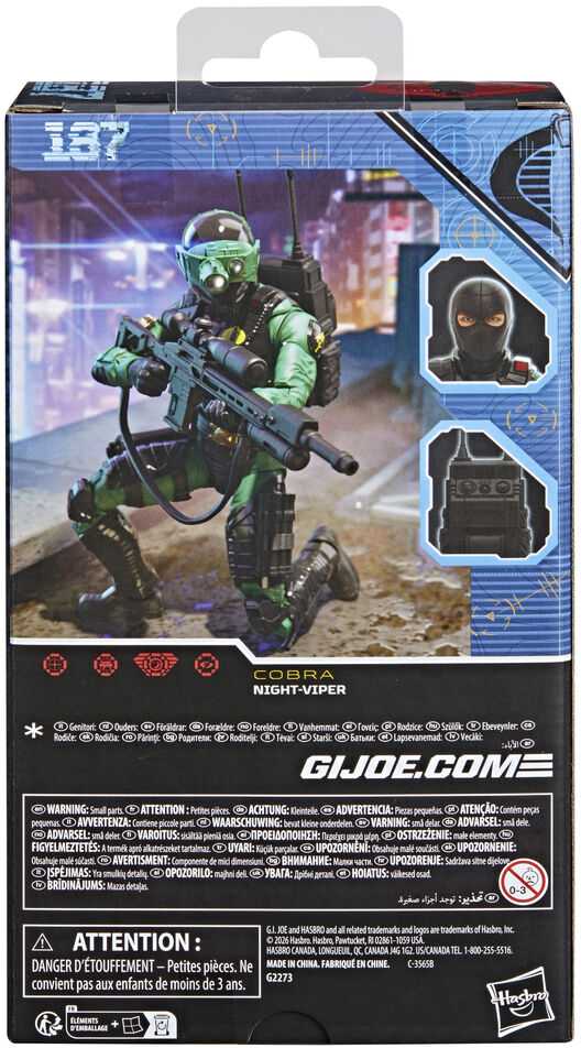 Hasbro G.I. Joe Classified Series Cobra Night-Viper figure 15cm