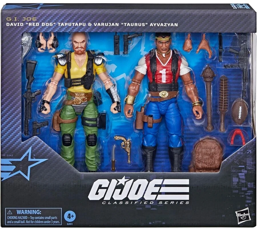 Hasbro G.I. Joe Classified Series David Raudona Dog Taputapu & Varujan Taurus Ayvazyan figure 15cm