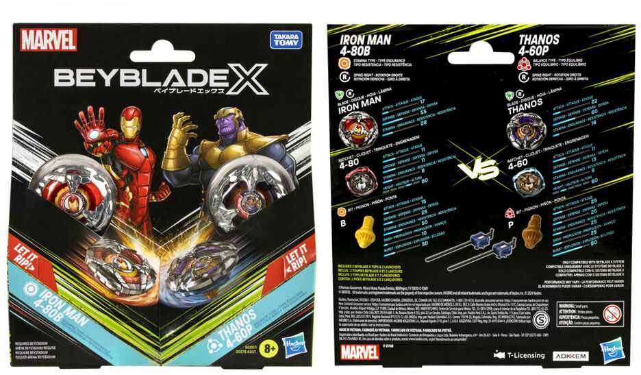Hasbro Marvel Beyblade X assorted starter kit