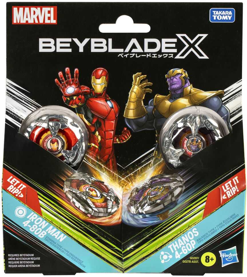 Hasbro Marvel Beyblade X assorted starter kit