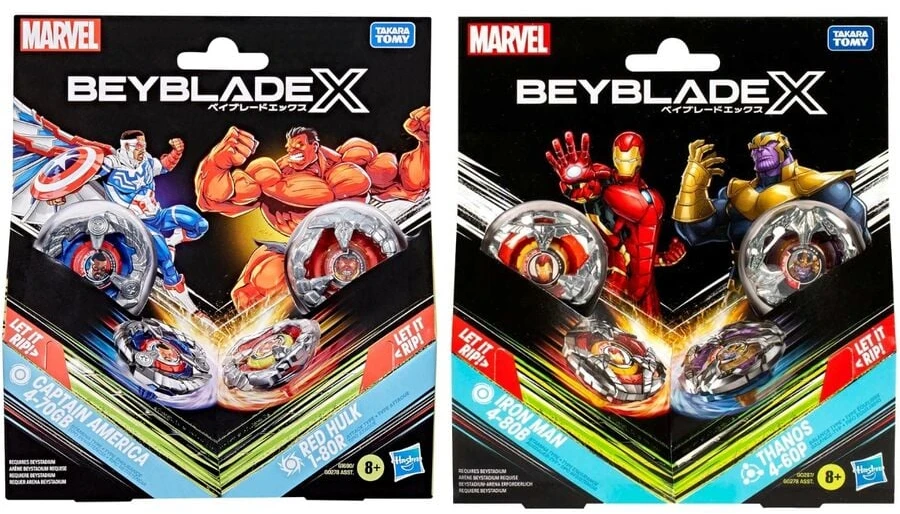 Hasbro Marvel Beyblade X assorted starter kit