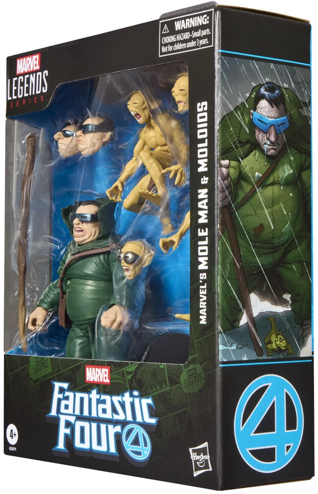 Hasbro Marvel Fantastic Four Marvels Mole Man & Moloios pack 3 figures 15cm