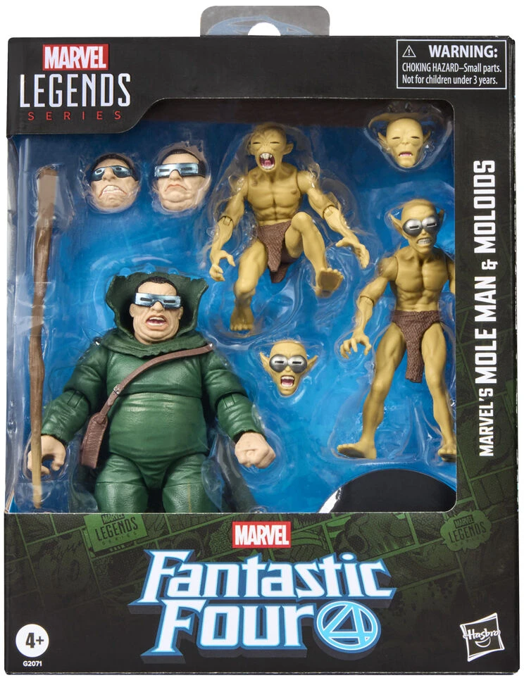Hasbro Marvel Fantastic Four Marvels Mole Man & Moloios pack 3 figures 15cm