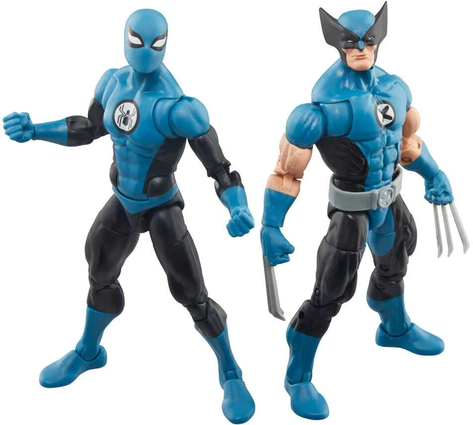 Hasbro Marvel Fantastic four Wolverine Spiderman pack 2 figures 15cm