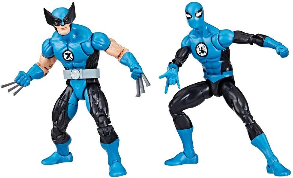 Hasbro Marvel Fantastic four Wolverine Spiderman pack 2 figures 15cm
