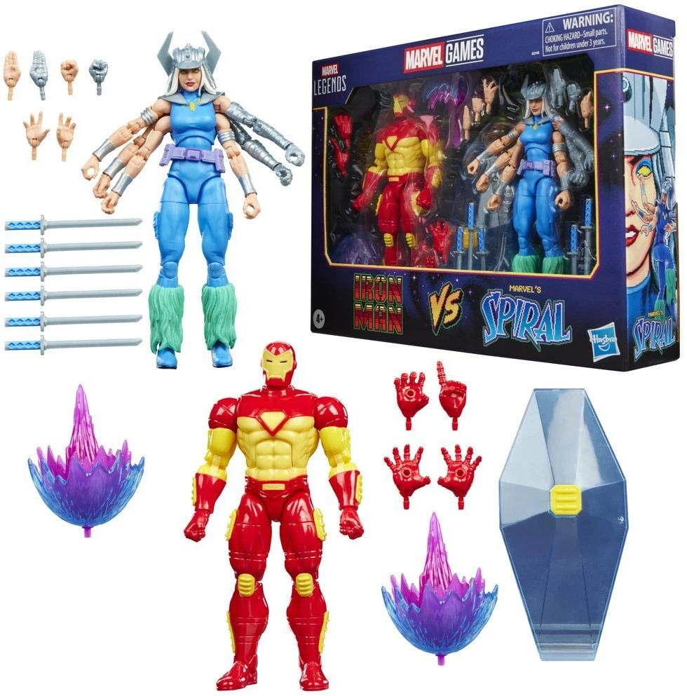 Hasbro Marvel Games Iron Man Vs Marvels Spiral pack 2 figures 15cm
