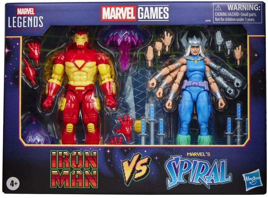 Hasbro Marvel Games Iron Man Vs Marvels Spiral pack 2 figures 15cm