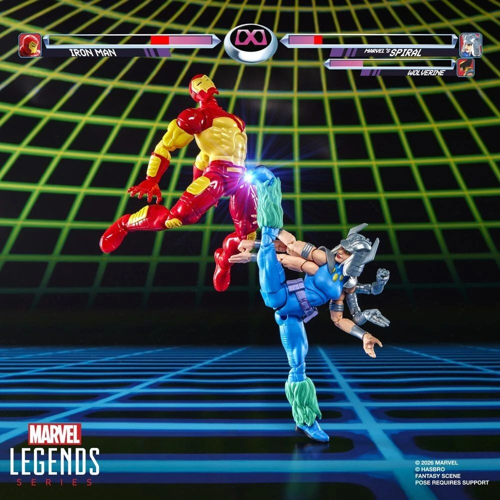 Hasbro Marvel Games Iron Man Vs Marvels Spiral pack 2 figures 15cm