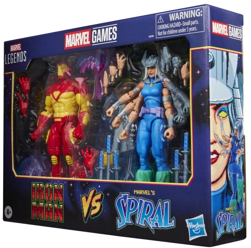 Hasbro Marvel Games Iron Man Vs Marvels Spiral pack 2 figures 15cm