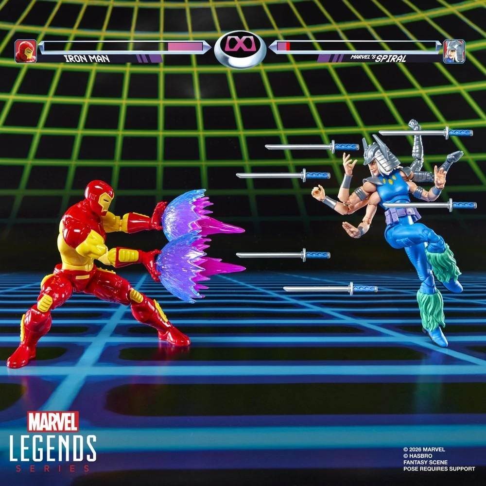 Hasbro Marvel Games Iron Man Vs Marvels Spiral pack 2 figures 15cm