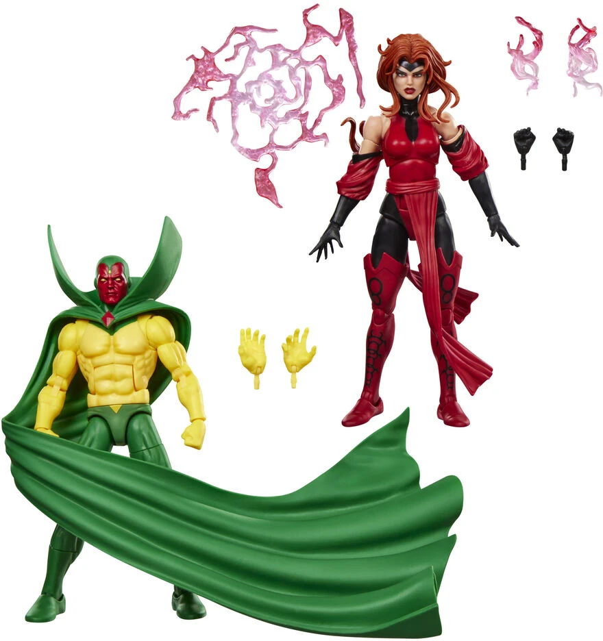 Hasbro Marvel Legends Series Avengers Earts Mightiest Heroes Vision and Scarlet Witch pack 2 figures 15cm