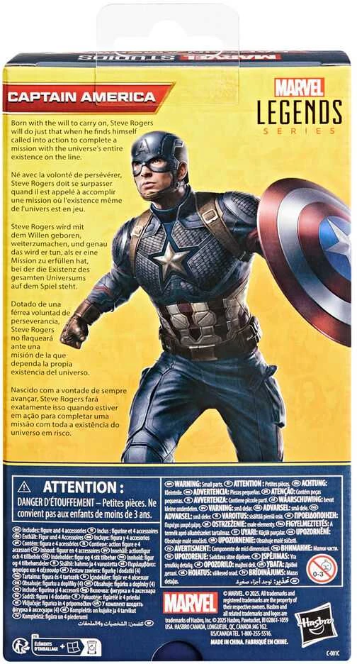 Avengers MARVEL LEGENDŲ SERIJA figūrėlė Kapitonas Amerika, G06075L0