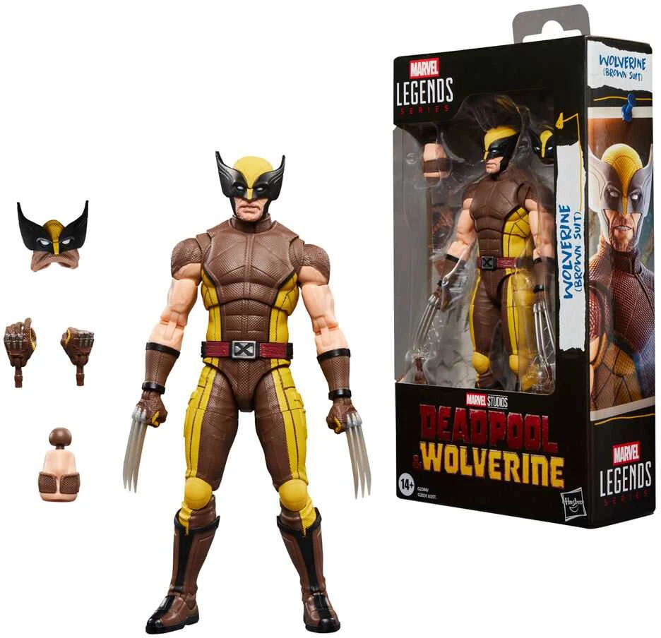 Hasbro Marvel Legends Series Deadpool & Wolverine - Wolverine Brown Suit figure 15cm