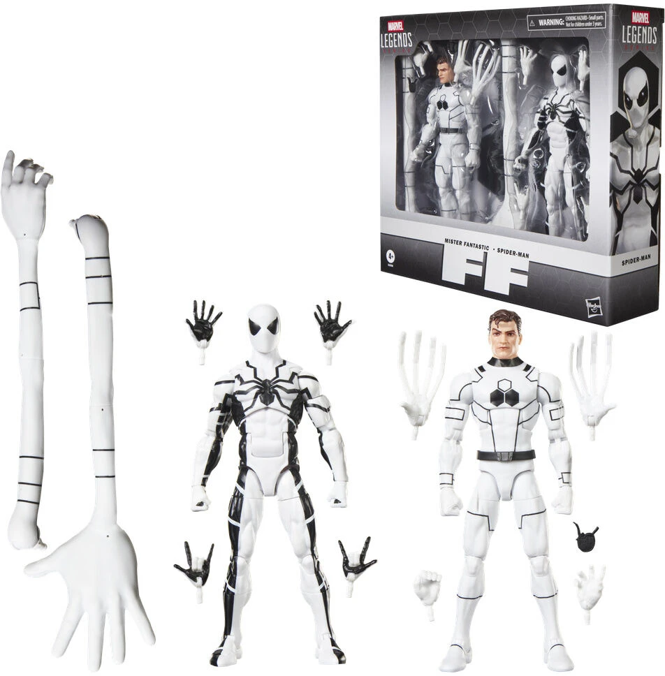Hasbro Marvel Legends Series Fantastic Four Mister Fantastic & Spiderman set 2 figures 15cm