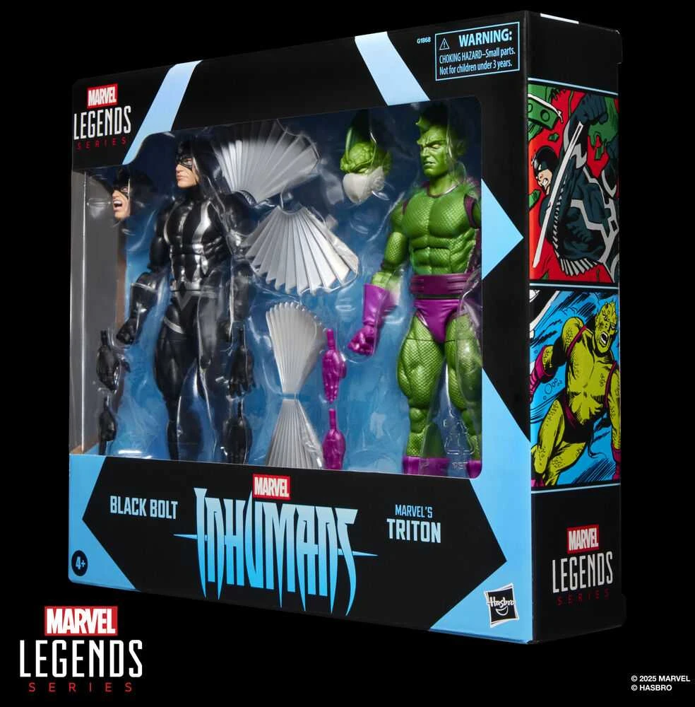 Hasbro Marvel Legends Series Inhumans Juodas Bolt & Triton pack 2 figures 15cm
