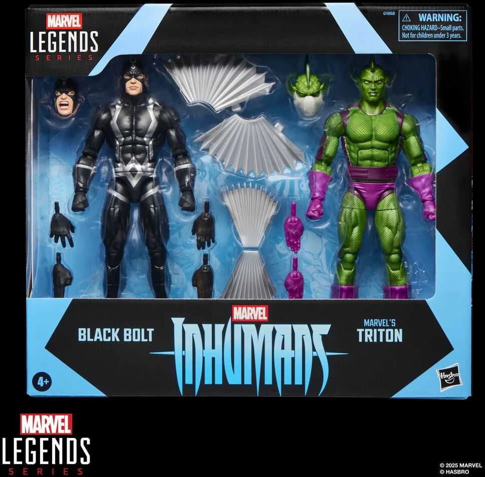 Hasbro Marvel Legends Series Inhumans Juodas Bolt & Triton pack 2 figures 15cm