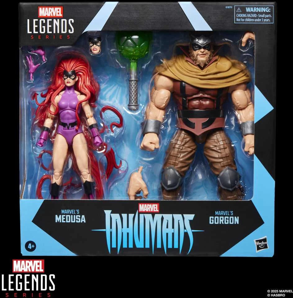 Hasbro Marvel Legends Series Inhumans Medusa & Gorgon pack 2 figures