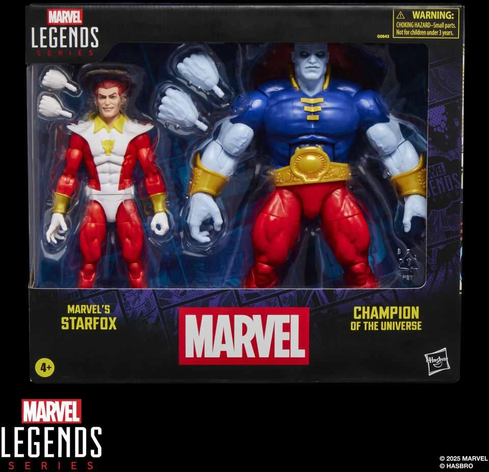 Hasbro Marvel Legends Series Starfox & Champion of the Universe pack 2 figures 15cm