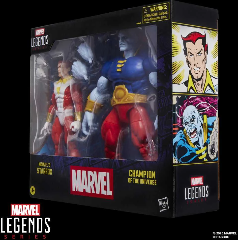 Hasbro Marvel Legends Series Starfox & Champion of the Universe pack 2 figures 15cm
