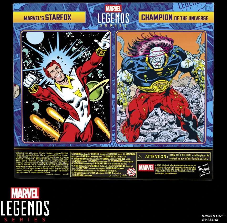 Hasbro Marvel Legends Series Starfox & Champion of the Universe pack 2 figures 15cm