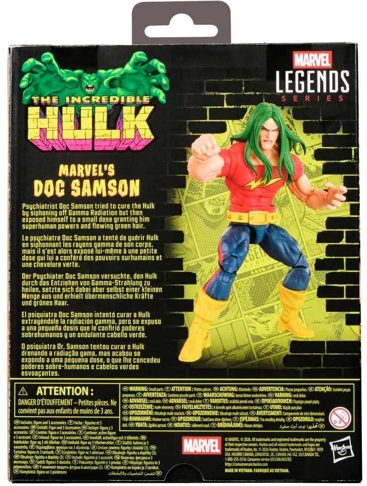 Hasbro Marvel Legends Series The Incredible Hulk Marvels DOC Samson figure 15cm