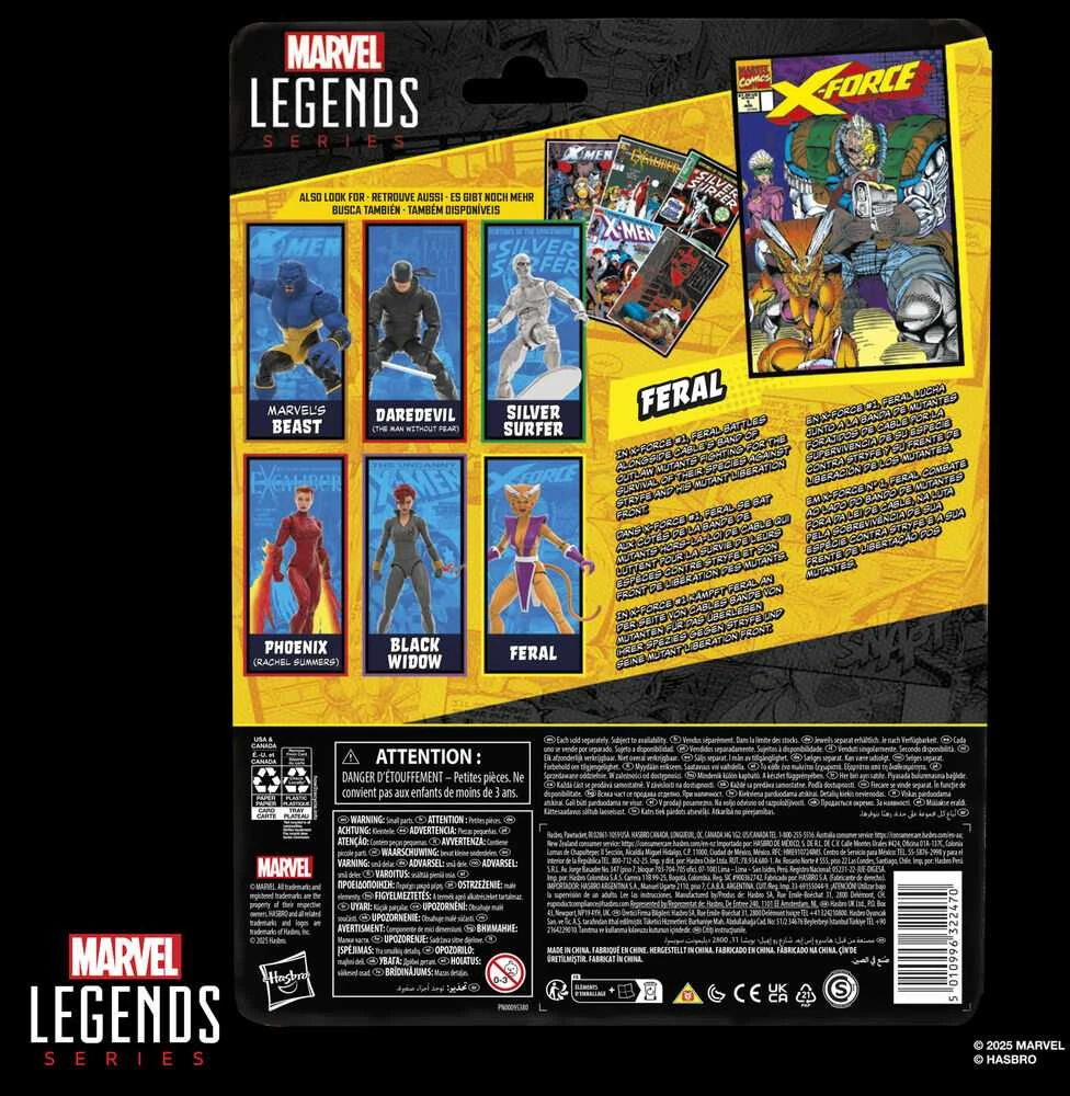 Hasbro Marvel Legends Series X-Force Feral figure 15cm