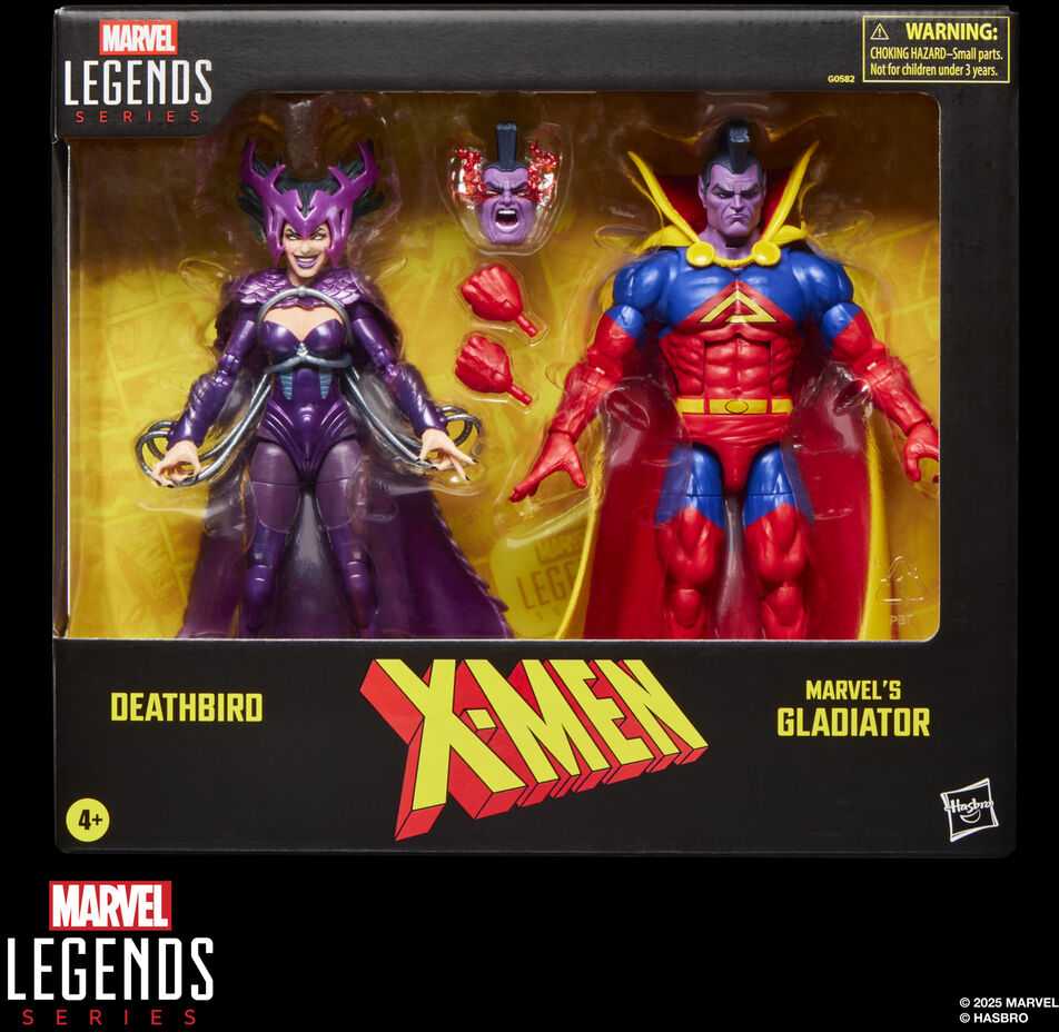 Hasbro Marvel Legends Series X-Men Deathbird & Marvel's Gladiator pack 2 figures 15cm