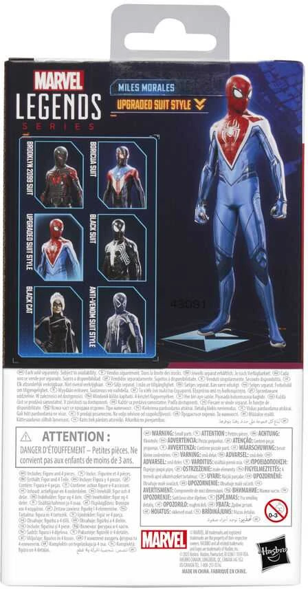 Hasbro Marvel Legends Spider-Man 2 Miles Morales Upgraded Suit figure 15cm