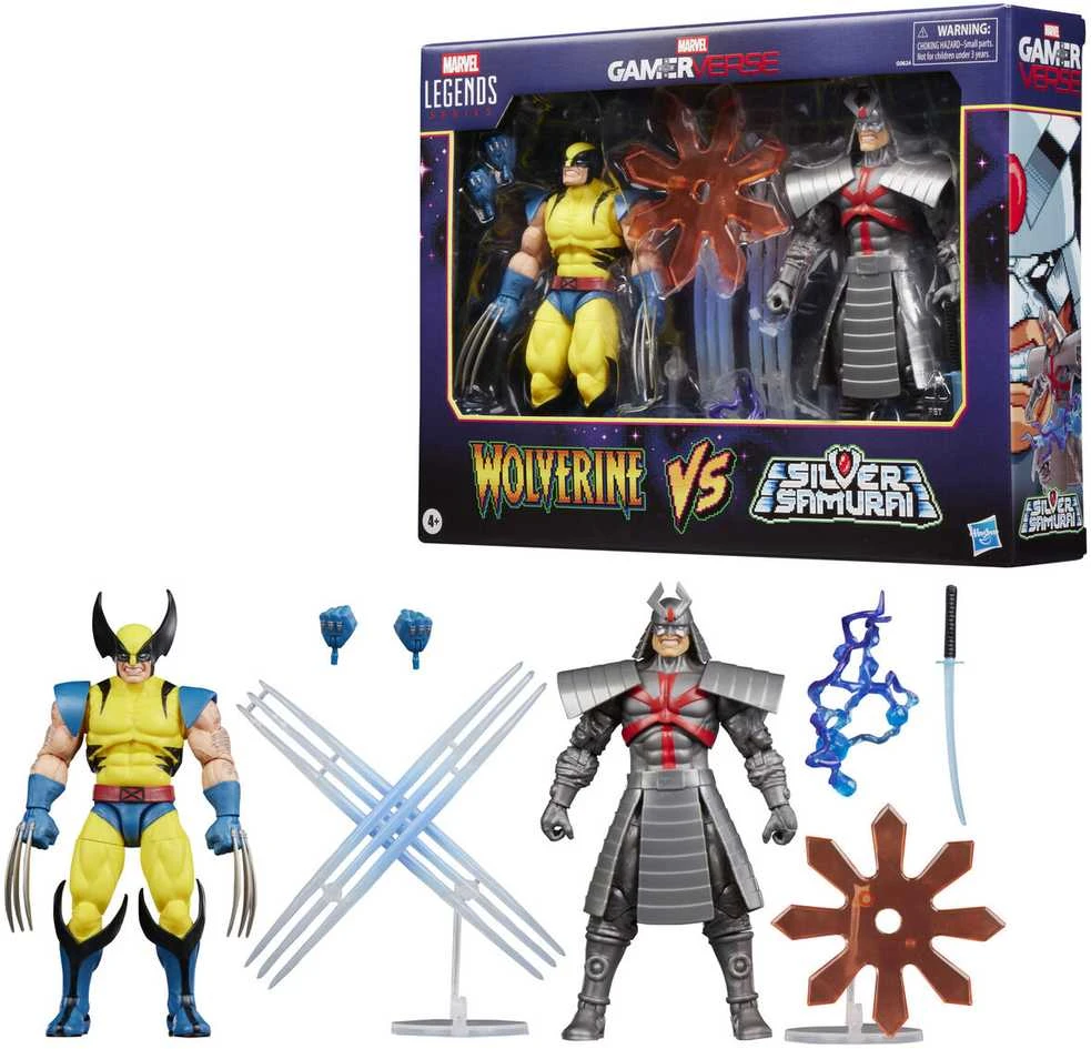Hasbro Marvel Legends Wolverine & Sidabrinis Samurai Gameverse pack 2 figures 15cm