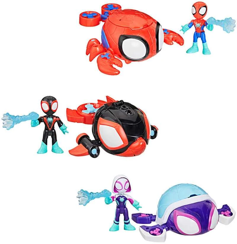 Hasbro SPIDER-MAN SPIDEY AND HIS AMAZING FRIENDS Vandens transporto priemonė su figūrėle