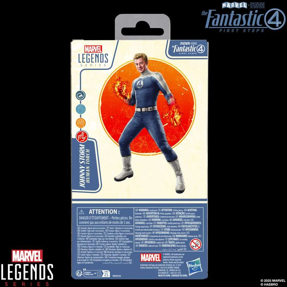 Hasbro Marvel The Fantastic 4 Johnny Storm figure 15cm