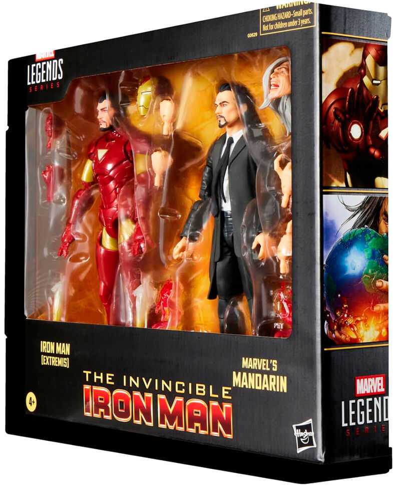 Hasbro Marvel The Invencible Iron Man - Iron Man Extremis & Marvels Mandarin blister 2 figures 15cm